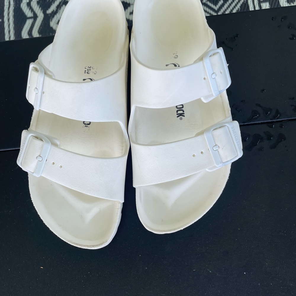 Birkenstock Cream Double Strap Sandals